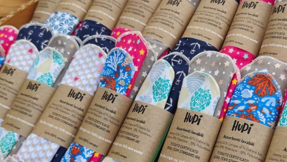 assorbenti lavabili Hupi confronto con usa e getta