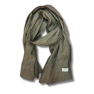 sciarpa in canapa colore verde