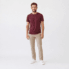 t shirt uomo canapa bordeaux