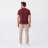 t shirt uomo canapa bordeaux