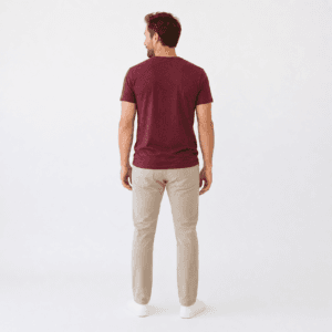 t shirt uomo canapa bordeaux