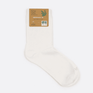 calzino canapa bianco retro h18