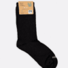 calzino canapa lungo nero retro