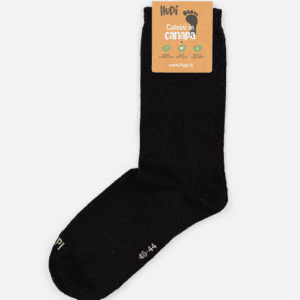 calzino canapa lungo uomo nero