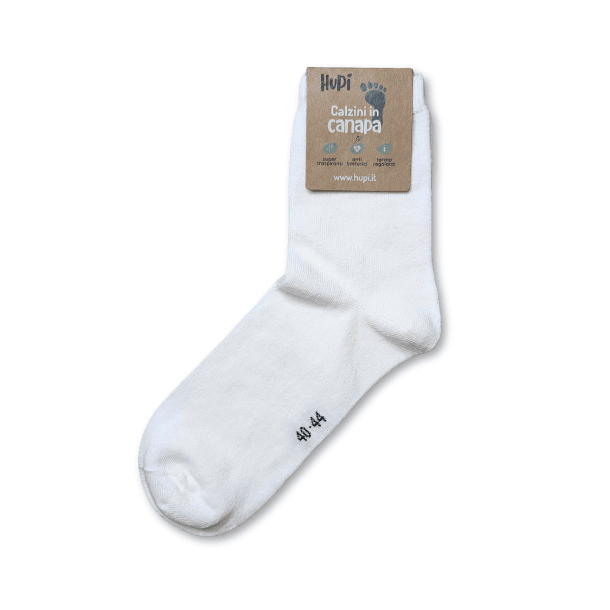calzino canapa bianco