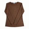 Maglia tecnica donna in canapa 100% manica lunga traspirante Active Hemp Hupi - Bordeaux