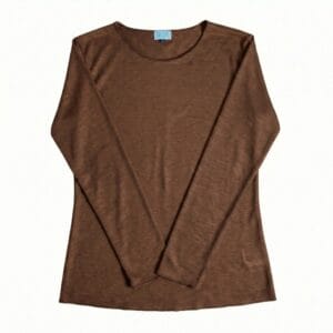Maglia tecnica donna in canapa 100% manica lunga traspirante Active Hemp Hupi - Bordeaux