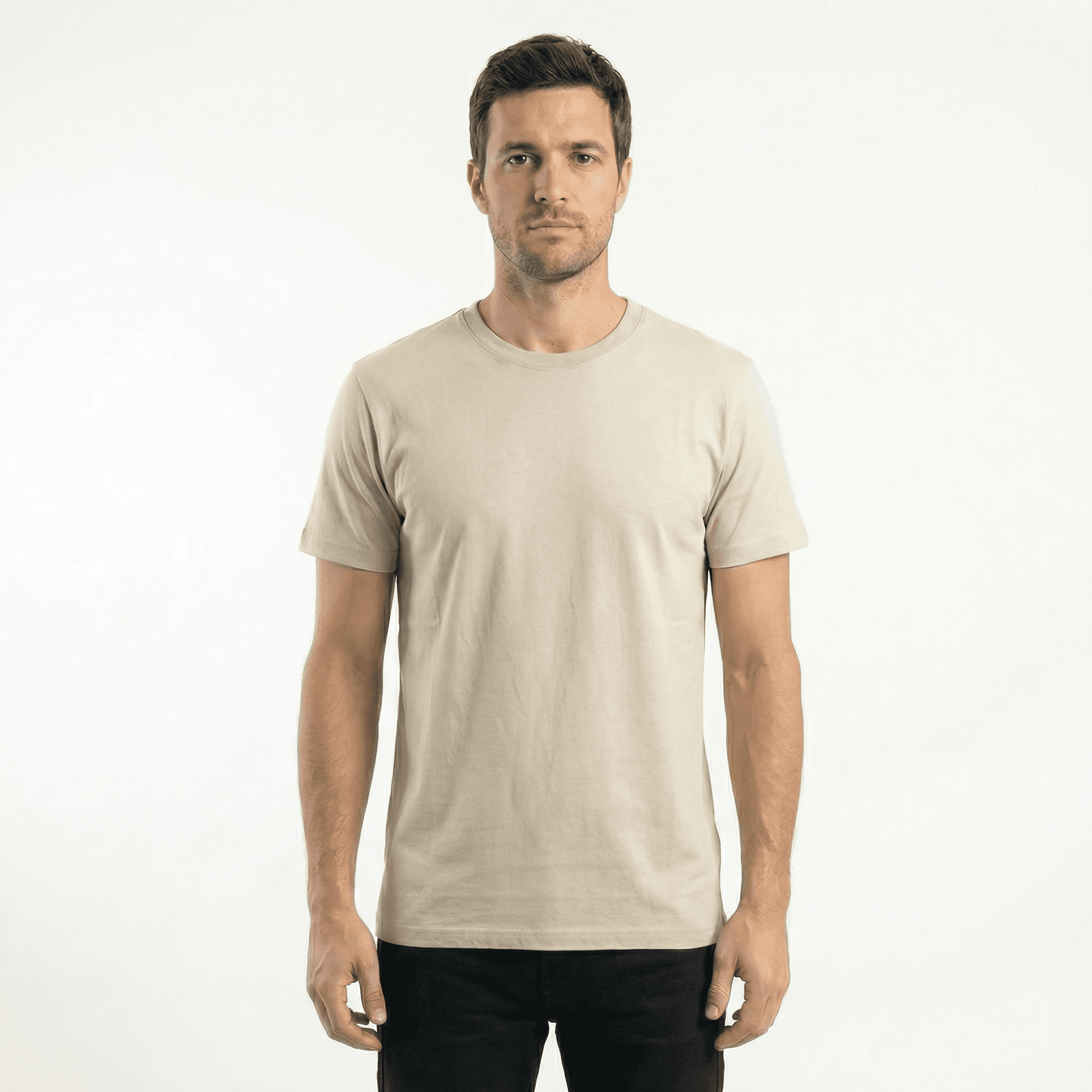 Maglietta in canapa uomo natural abbigliamento sostenibile e termoregolante.