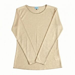 Maglia tecnica donna in canapa 100% manica lunga traspirante Active Hemp Hupi - natural