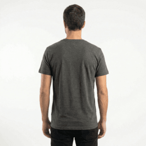 Maglietta in canapa uomo grigio abbigliamento sostenibile e termoregolante.