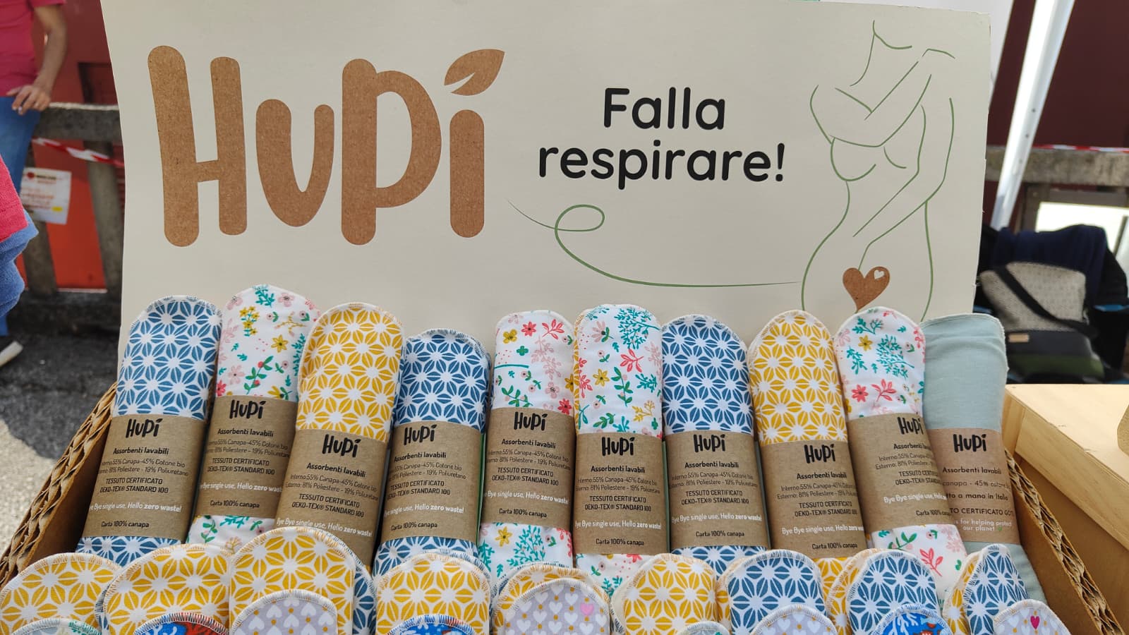 Assorbenti lavabili in canapa Hupi