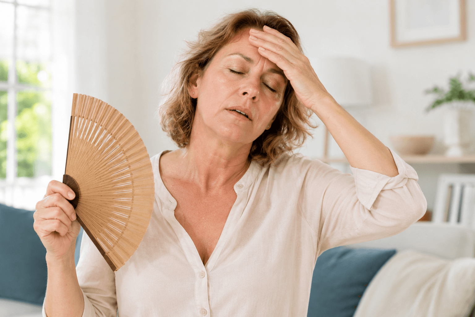 donna in menopausa sudorazione fastidio intimo