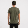 t shirt uomo canapa verde oliva retro