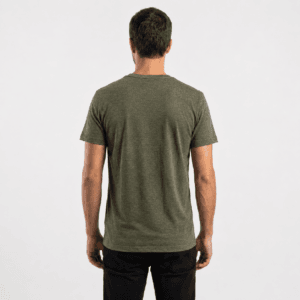 t shirt uomo canapa verde oliva retro