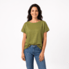 t shirt canapa oversize verde