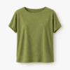 t shirt canapa oversize verde