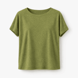 t shirt canapa oversize verde
