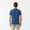 t shirt uomo canapa blu retro