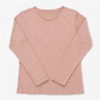 t shirt manica lunghe donna in canapa colore rosa cipria